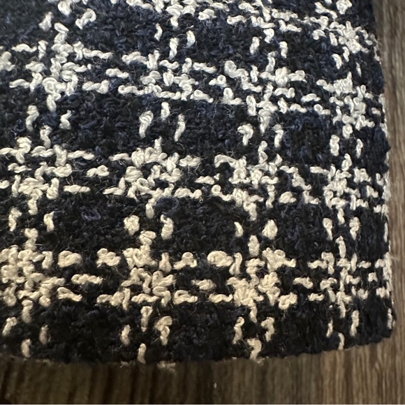 Stafford Classic Fit Sport Coat Blazer Jacket Sz 50R White Black With Navy Knit - Picture 10 of 10